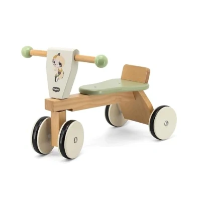 Abbildung von Tiny Love Holz Laufrad , Laufrad, Baby Lauflernrad, gummierte Räder, fördert motorische Fähigkeiten, kognitive Entwicklung, bequemes natürliches Design, 1836 Monate, Boho Chic
