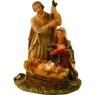 Abbildung von Heilige Familie Block, Höhe 5,5cm, handbemalen