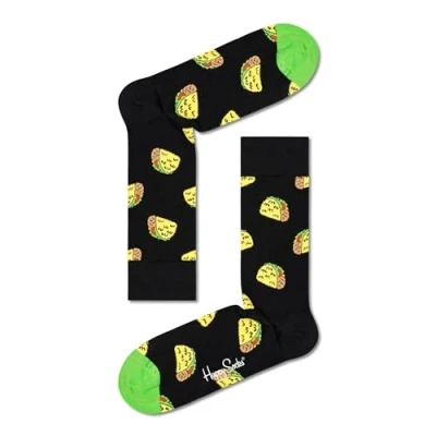 Abbildung von Happy Socks farbenfrohe und fröhliche Socken Taco To Go Sock Größe 41 46