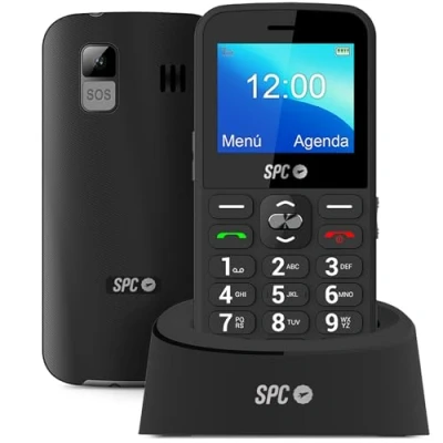 Abbildung von SPC Fortune 2 Freigegebenes Seniorenhandy mit großen Tasten und Zahlen, SOS Taste, Klingelton intelligenten Benachrichtigungen, extra hoher Lautstärke, Fernkonfiguration, Ladestation USB C