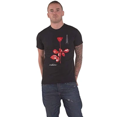 Abbildung von Depeche Mode T Shirt Violator Band Logo Neu Offiziell Unisex Schwarz Größe XL
