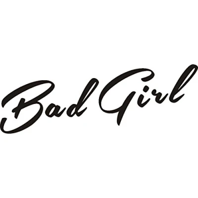 Abbildung von NetSpares Plott Aufkleber Bad Girl Autoaufkleber Sticker Tuning Shocker Dub Fun Gag