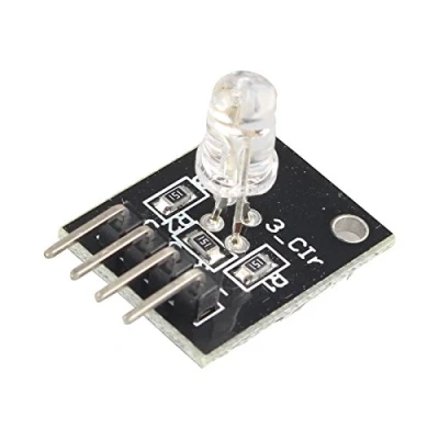 Abbildung von HALJIA LED Modul, 4 poliges Terminal Kompatibel mit Arduino, MC, AVR, PIC, Raspberry, 3 Farben Rot, Grün und Blau