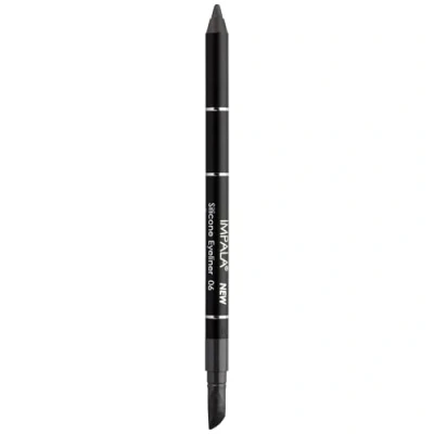 Abbildung von IMPALA Wasserdichter Eyeliner mit Silikon, Matt Dunkelgrau Nº 06 Präziser Strich oder rauchiger Effekt Leicht aufzutragende cremige Textur Intensive und lang anhaltende