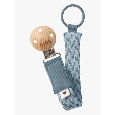 Abbildung von BIBS Schnullerhalter Pacifier Braid, Petrol/Baby Blue