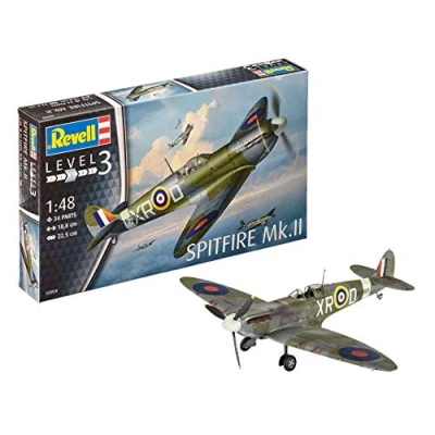 Abbildung von Revell 03959 Modellbausatz Spitfire Mk.II im Maßstab 1:48, Level 3