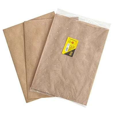 Abbildung von Idena 50059 Packpapier 70x100 cm, 2 Bogen, 60g/m² starkes Papier, Farbe Kraft, Geschenkpapier, Kraftpapier, Verpackung