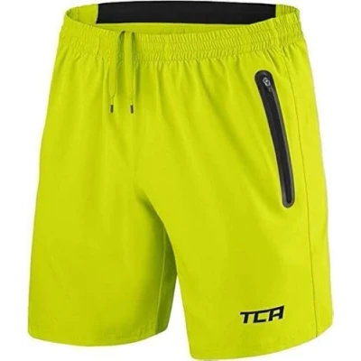 Abbildung von TCA Herren Elite Tech Leichte Laufhose Gymshorts Trainingsshorts und Laufshorts mit Reißverschlusstaschen Sporthose Kurz Gelb, S