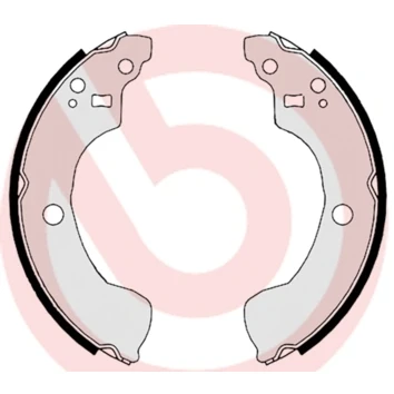 Abbildung von BREMBO S 56 534 Bremsbacken 203 37 mit Zubehör NISSAN: Almera II Schrägheck