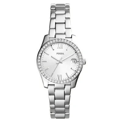 Abbildung von Fossil Scarlette Uhr silvercoloured, Damen, Größe: One Size, Silver coloured