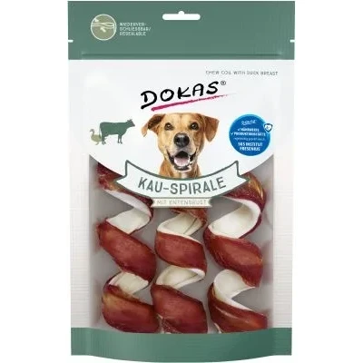 Abbildung von Dokas Kau Spirale mit Entenbrust Premium Hundesnack 8x 3Stk. Multipack