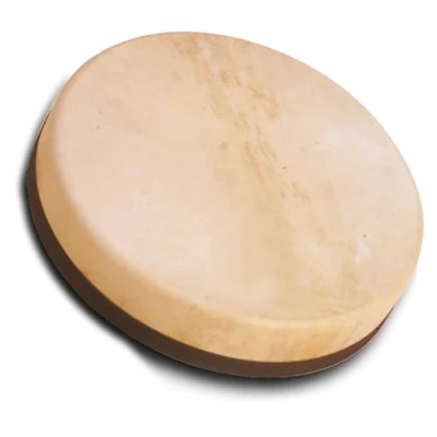 Abbildung von Schlagwerk RTS41 Rahmentrommel Frame Drum Natural Handtrommel mit Haltekreuz ⌀ 40 cm / 16 Zoll 8 hoch Ziegenfell, stimmbar Buchenholz Schamanentrommel Made in Germany
