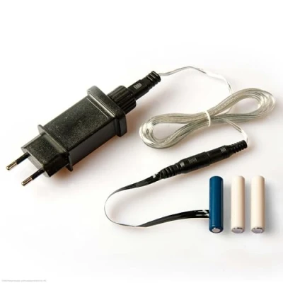 Abbildung von Hellum Batterie Adapter AAA 3X, 4.5V Netzteil Ersatz für 3 Stück Batterien, Dummy auf 230V mit 1,8m Kabel, Eliminator Batteriebetriebene Dekoration 578379
