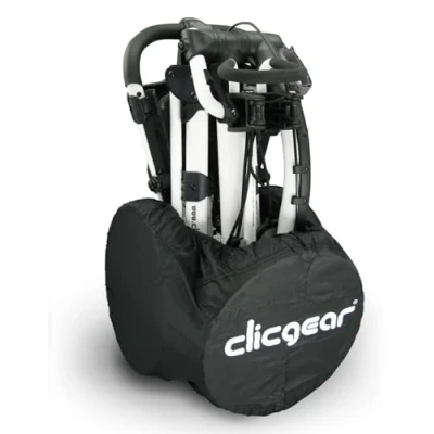 Abbildung von Longridge CGWC01 Clicgear Golf Trolley Radabdeckungen, Schwarz, Groß