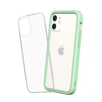 Abbildung von RhinoShield Modulares Case kompatibel mit [iPhone 12 Mini] Mod NX Anpassbare &amp; stoßdämpfende Schutzhülle im schlanken Design 3.5 Meter Fallschutz Minzgrün