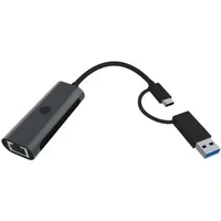 Abbildung von IcyBox IB LAN301 C3 USB Type A oder C® zu 2.5 Gigabit Ethernet LAN Adapter