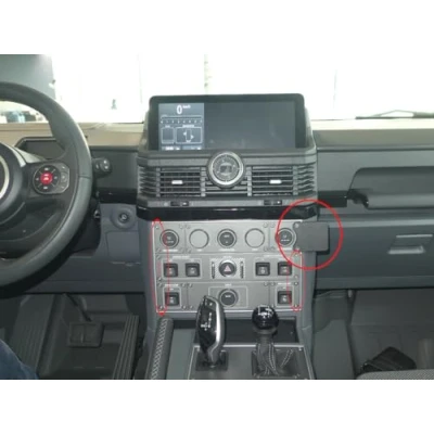 Abbildung von Brodit ProClip Fahrzeughalter 855957 Made IN Sweden Winkelbefestigung für linkslenkende Fahrzeuge passt Gerätehalter