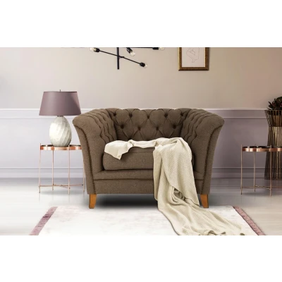 Abbildung von Home affaire Sessel &quot;Newport modernes Chesterfield&quot;, mit Knopfheftung im Rücken, Keder und feinen Armlehnen