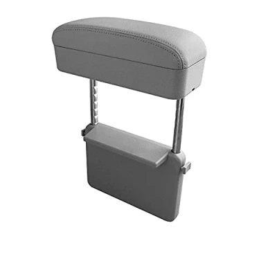 Abbildung von Qirc Car Center Console Mittelarmlehne, Auto Sitz Gap Organizer Armlehne Box Universal Elbow Support (Grau)