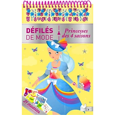 Abbildung von Princesses des 4 saisons bloc à spirale: 21 modèles, + de 250 autocollants