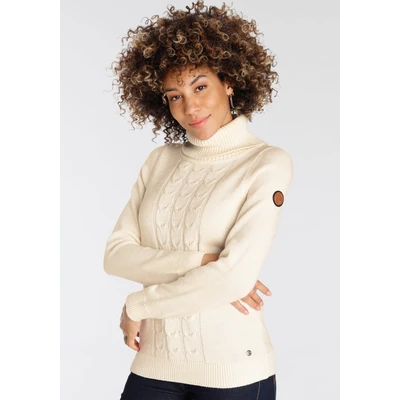 Abbildung von KangaROOS Rollkragenpullover mit tollem Zopf Strickmuster