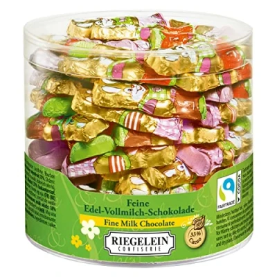 Abbildung von Riegelein kleine Massive Osterhasen aus Edel Vollmilchschokolade 525g