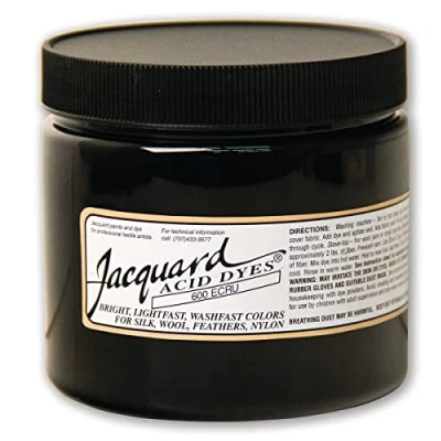 Abbildung von Jacquard Acid Dye for Wool, Silk and Other Protein Fibers, 8 Ounce Jar, Concentrated Powder, Ecru 600