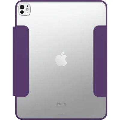 Abbildung von OtterBox Symmetry Folio Hülle für iPad Pro 13&quot; (2024), stoßfeste, sturzsichere, dünne Schutzhülle, nach Militärstandard getestet, Lila, Keine Einzelhandelsverpackung