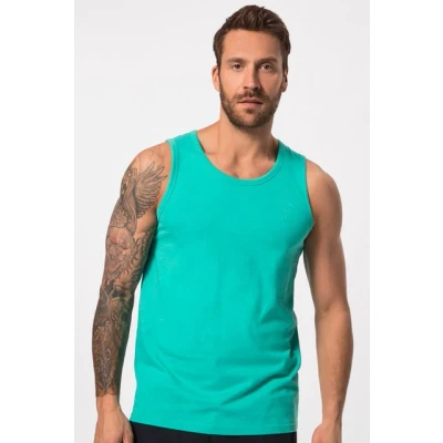 Abbildung von JP1880 Basic TANK ÄRMELLOS Rundhals Unterhemd/shirt, Herren, Größe: 3XL, Light caribbean green