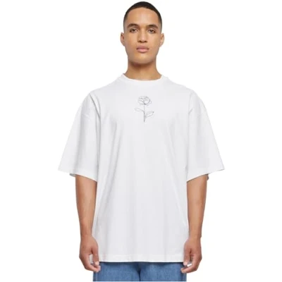 Abbildung von Merchcode Spring ROSE HUGE Tshirt print, Herren, Größe: XXL, White
