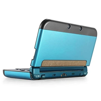 Abbildung von TNP New 3DS XL Hülle, Case, Aluminium Schutzhülle kompatibel mit Nintendo Konsole 2015, Spiele und Zubehör, strapazierfähige Cover Plate ultraschlankem Design, Hellblau