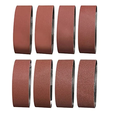 Abbildung von Sruhrak Schleifbänder 100X915mm,Professional Schleifband für Bandschleifer,für Holz Metall und Farbe (13 Stück, Körnung 40/60/80/120/180/240/320/400)