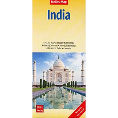Abbildung von Nelles Map Landkarte India: 1 : 4,500,000 reiß und wasserfest; waterproof and tear resistant; indéchirable et imperméable; irrompible &amp; impermeable (Nelles Map: Strassenkarte)