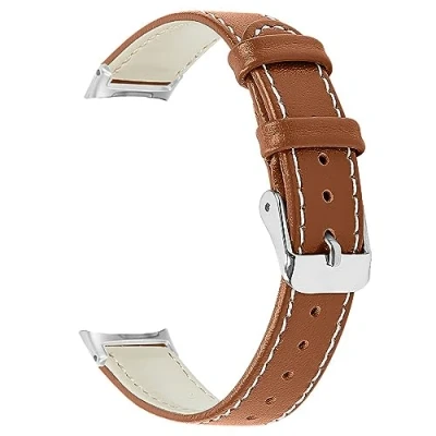Abbildung von Uhrenarmband feines echtes Leder Ersatzarmband für Fitbit Inspire 2 / 3
