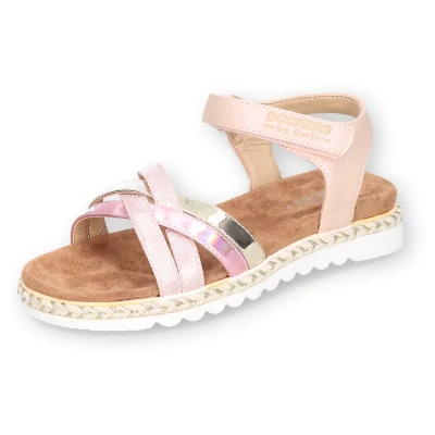Abbildung von Dockers by Gerli Sandale, Plateausandale, Klettschuh, Glitzersandale mit Flecht Details