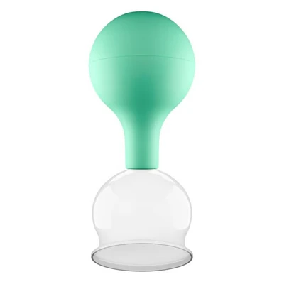Abbildung von pulox Schröpfglas aus Echtglas grün 52mm 1 St