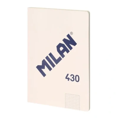 Abbildung von MILAN® Notizbuch, geleimt, kariert, 48 Blatt A4, Serie 1918, beige