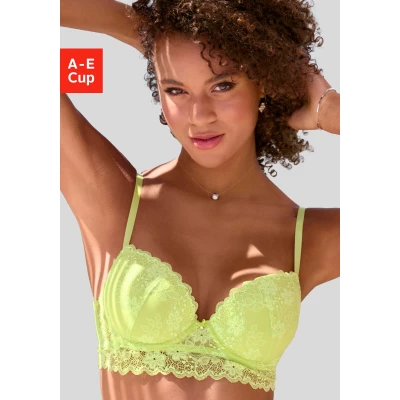 Abbildung von Vivance Push up BH, aus Jacquardspitze in leichter Longform, sexy Dessous