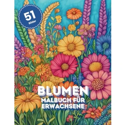 Abbildung von Ein Ausmalbuch für Erwachsene: Blumen Edition. Ausmalen zur Entspannung und mehr Ausgeglichenheit.