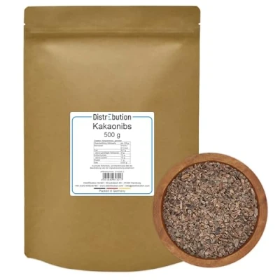 Abbildung von Kakao Nibs ohne Zucker 500g roh natürlich