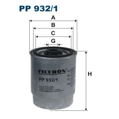 Abbildung von Kraftstofffilter FILTRON PP 932/1