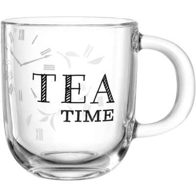 Abbildung von LEONARDO HOME Ufficio Tasse TEA TIME, 4er Set, spülmaschinengeeignetes Tassen moderne &amp; hochwertige Teetassen fürs Büro, alltagstaugliche Kaffeetassen Set aus Glas, 400 ml, 047078