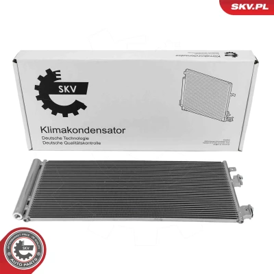 Abbildung von ESEN SKV 86SKV478 Klimakondensator mit Trockner Aluminium 668mm OPEL: Adam, Corsa E Schrägheck