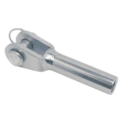 Abbildung von Mini Gabel mit Innengewinde rechts M8 Edelstahl 316 (A4)
