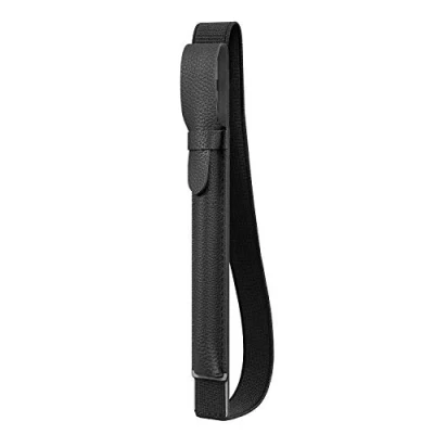 Abbildung von Fintie Halter kompatibel mit Apple Pencil Pro/USB C &amp; 1./ 2. Gen, Kunstleder Stift Hülle USB Adapter Tasche iPad Hülle, Schwarz
