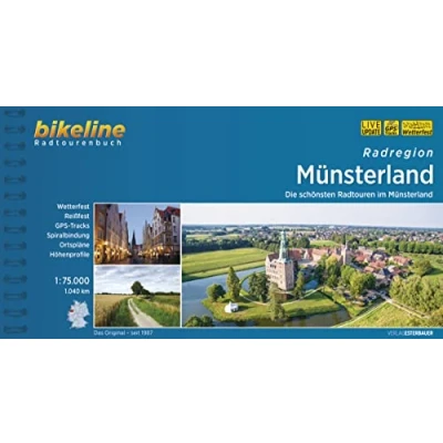 Abbildung von Radregion Münsterland: Die schönsten Radtouren im Münsterland 1.040 km, 1:75.000, wetterfest/reißfest, GPS Tracks Download, LiveUpdate (Bikeline Radtourenbücher)