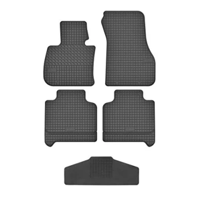 Abbildung von Fußmatten Vorne, Hinten + Tunnel Matte 5er Set für BMW 2er F46 Gran Tourer seit 2015 Gummi Gummimatten