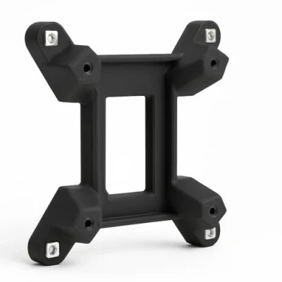 Abbildung von 3IDEE VESA Adapter für MSI Optix Monitor (MAG240VC, MAG24C, MAG270CR, MAG270VC, MAG271VCR, MAG27C, MAG27CQ) Halterung 100x100 mm aufhängen leicht gemacht