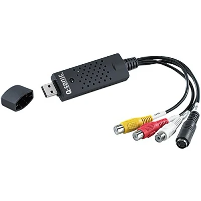 Abbildung von Q Sonic VHS Video Grabber: USB Grabber VG 202 zum Digitalisieren, mit Software für Windows (VHS Digitalisierer, Videokonverter, Kassetten Adapter)
