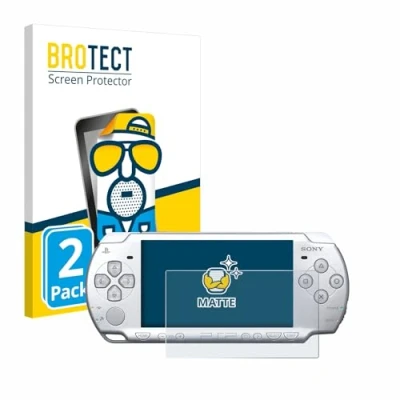 Abbildung von BROTECT Entspiegelungs Schutzfolie für Sony PSP 2004 (2 Stück) Matte Displayschutz Folie, Anti Reflex, Fingerprint